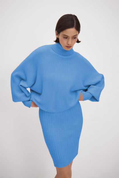 Set Sweater & Dress Stellar Harmony Blue - One Size / Blue