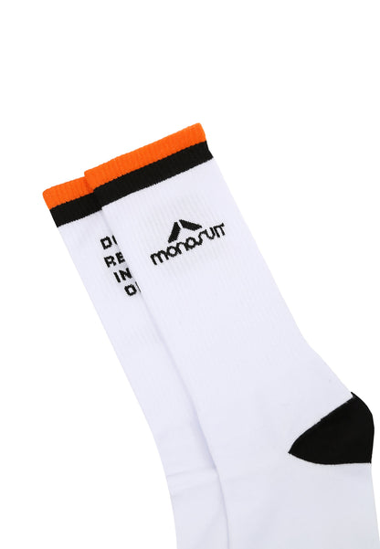 SOCKS Sacks White/Orange