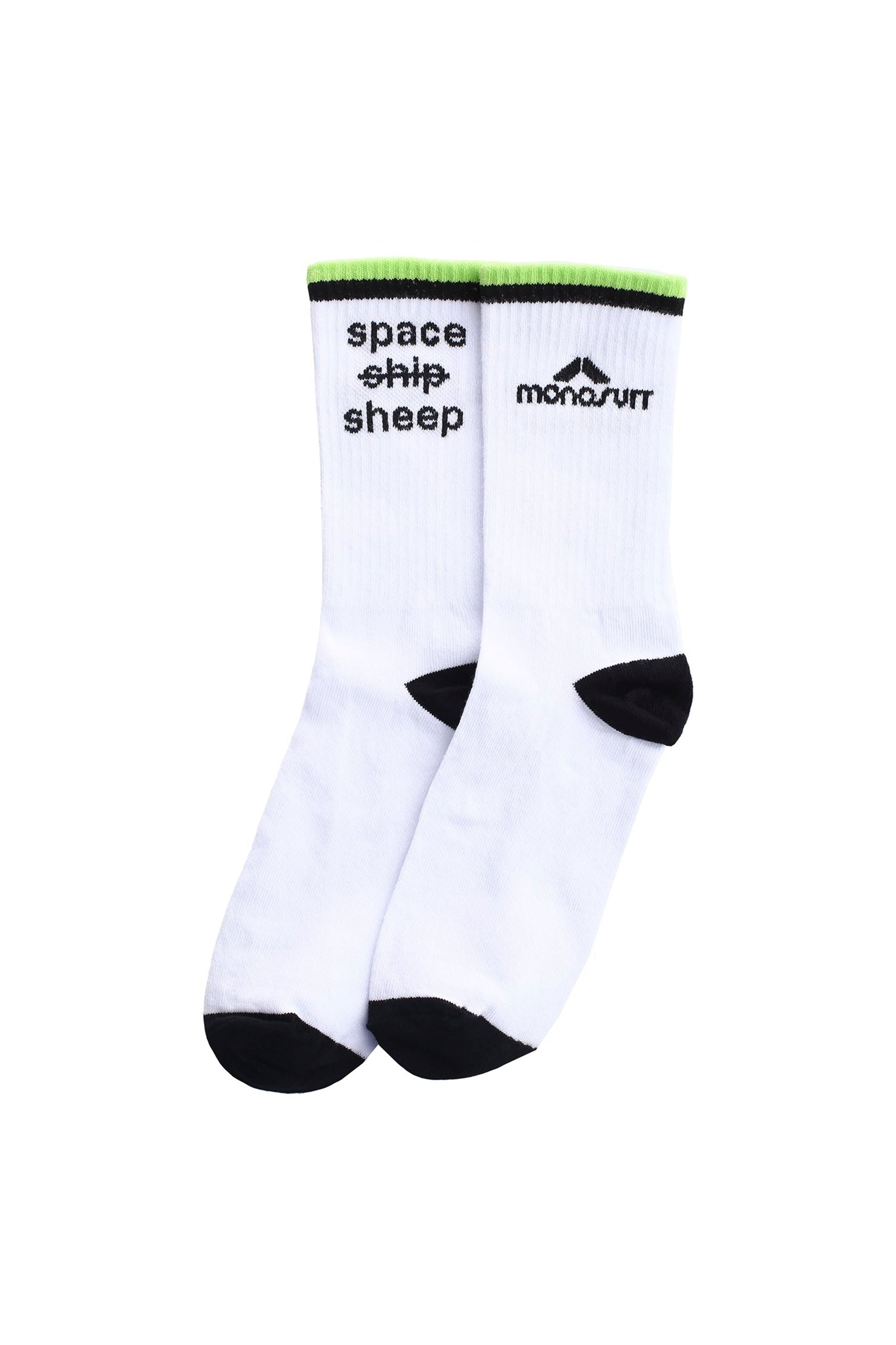 SOCKS Space Sheep White/Green - 38-41 - Socks