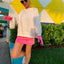 SWEATSHIRT SET LOGO white - SET