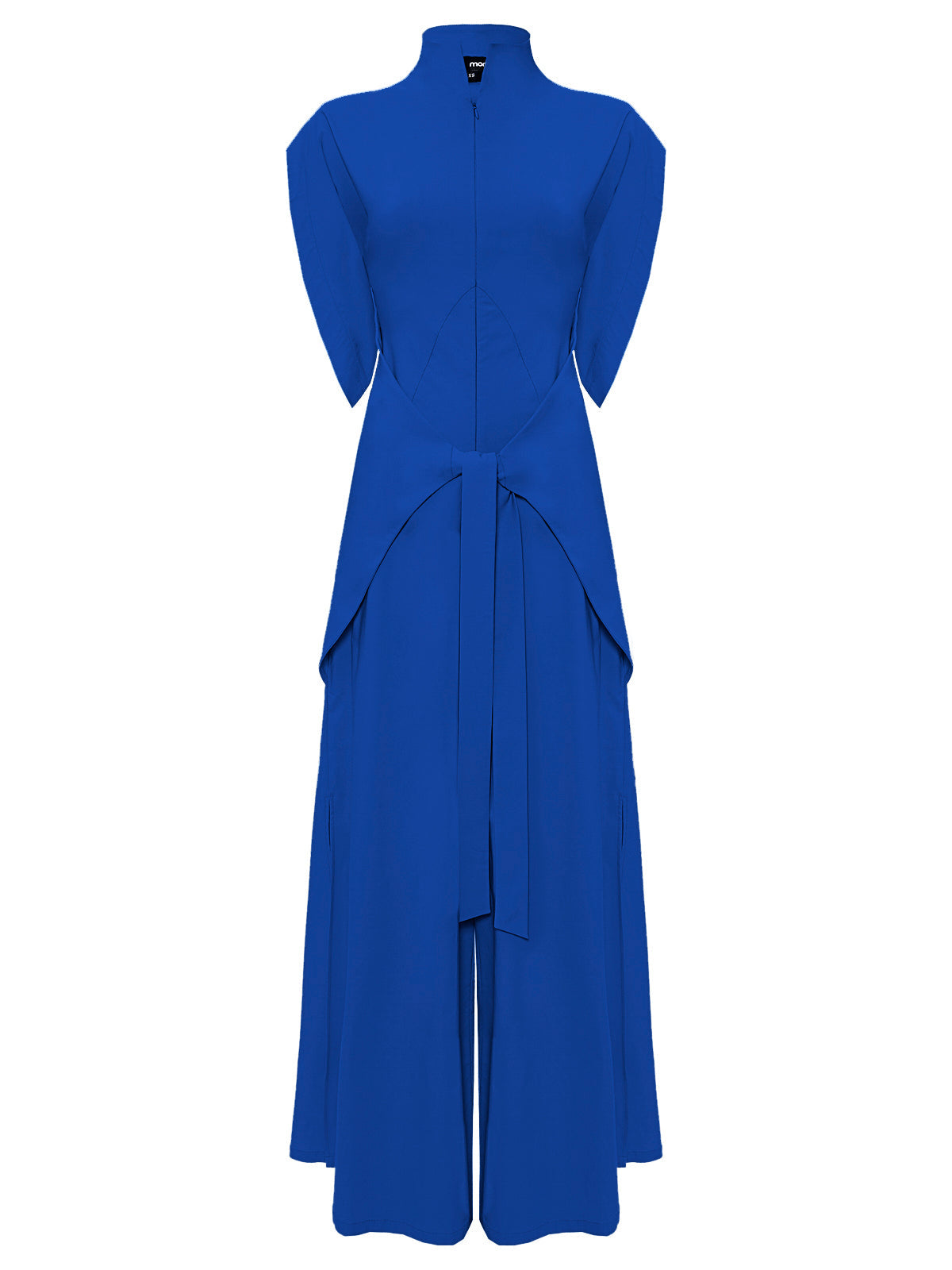 Ultramarine Short Sleeve High Neck Wide-Leg Japanese Kimono