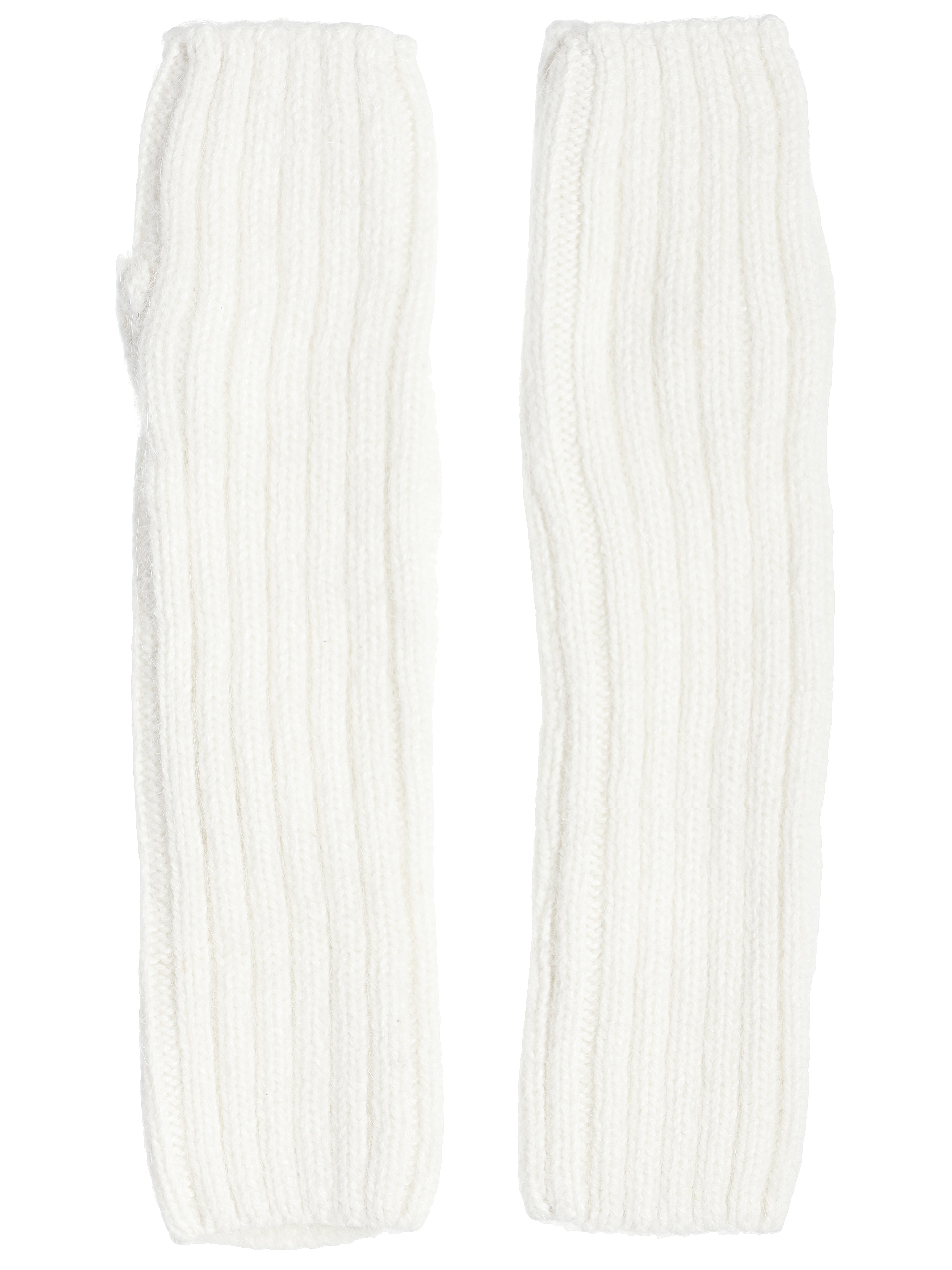 White Knitted Mittens - One size / White - Gloves