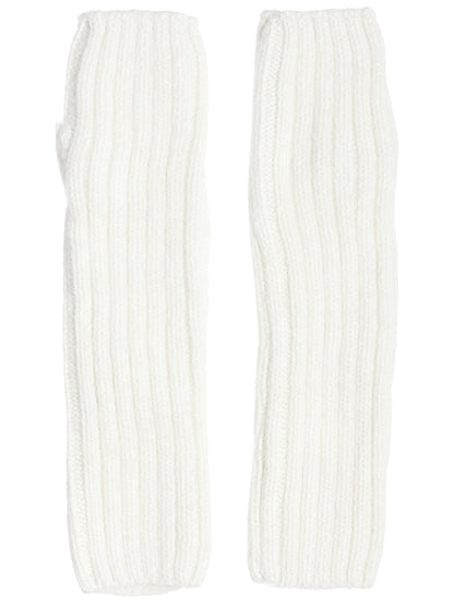 White Knitted Mittens - One size / White - Gloves