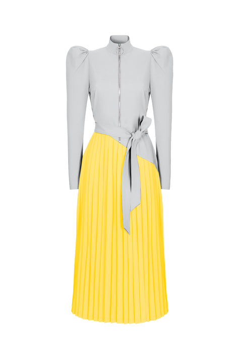 DRESS PRINCESS grey/yellow